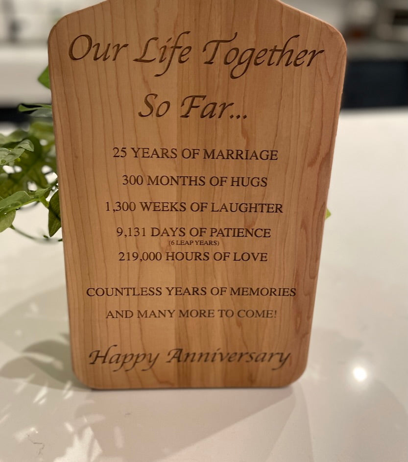 Personalized Engraved Charcuterie Board