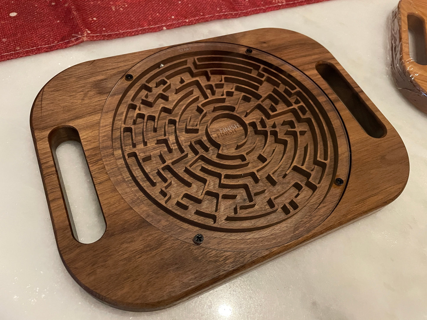 Handheld Maze Game | Wooden Labyrinth Puzzle Toy for Kids and Adults