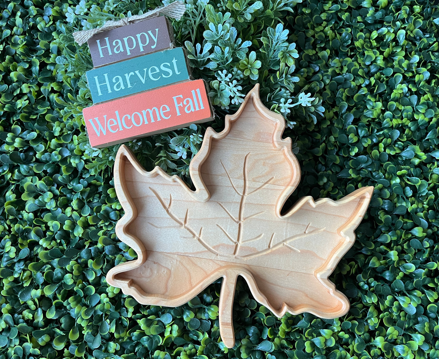 Fall Decor - Leaf Tray