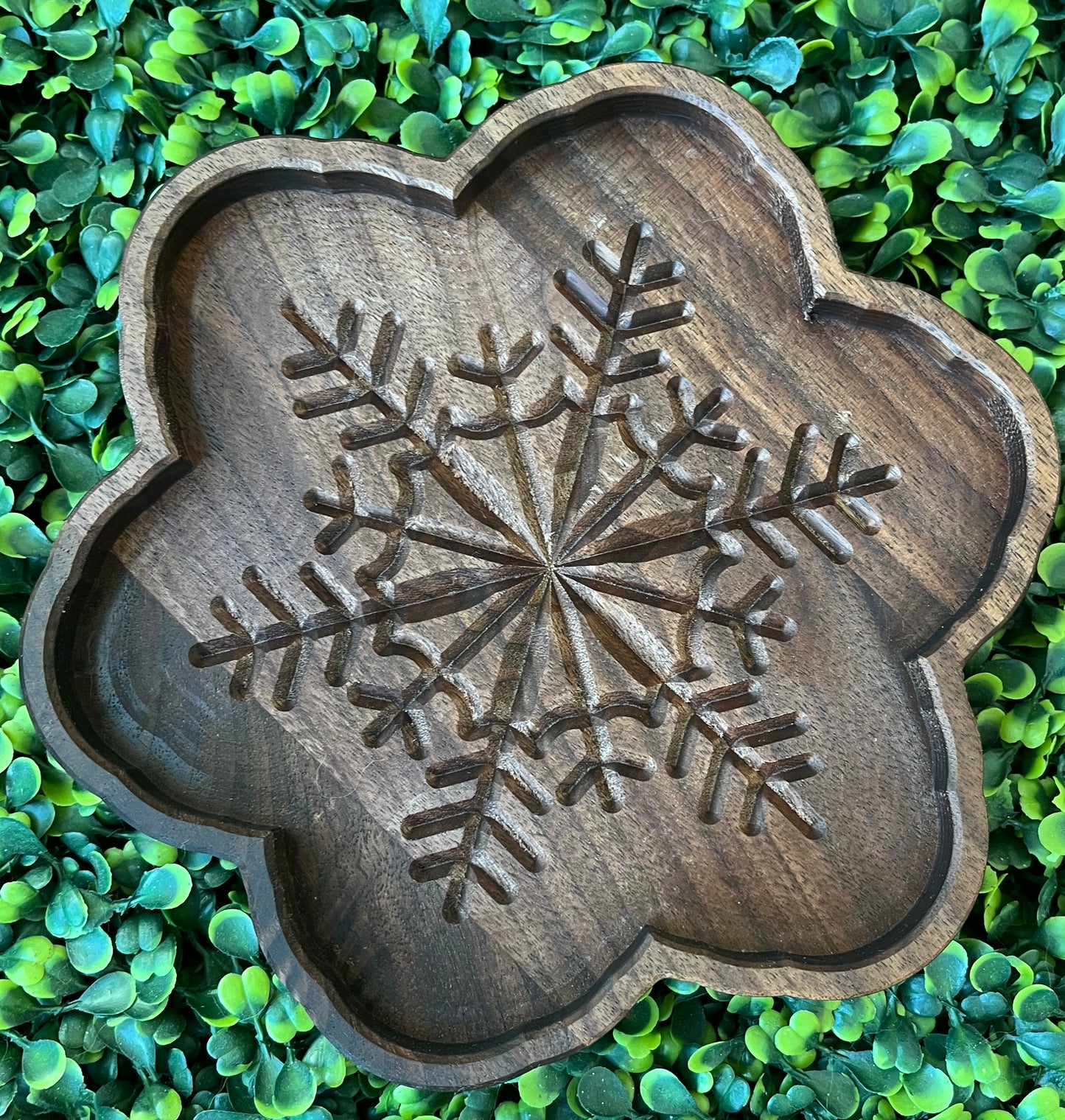 Winter Home Decor - Snowflake Serving Tray