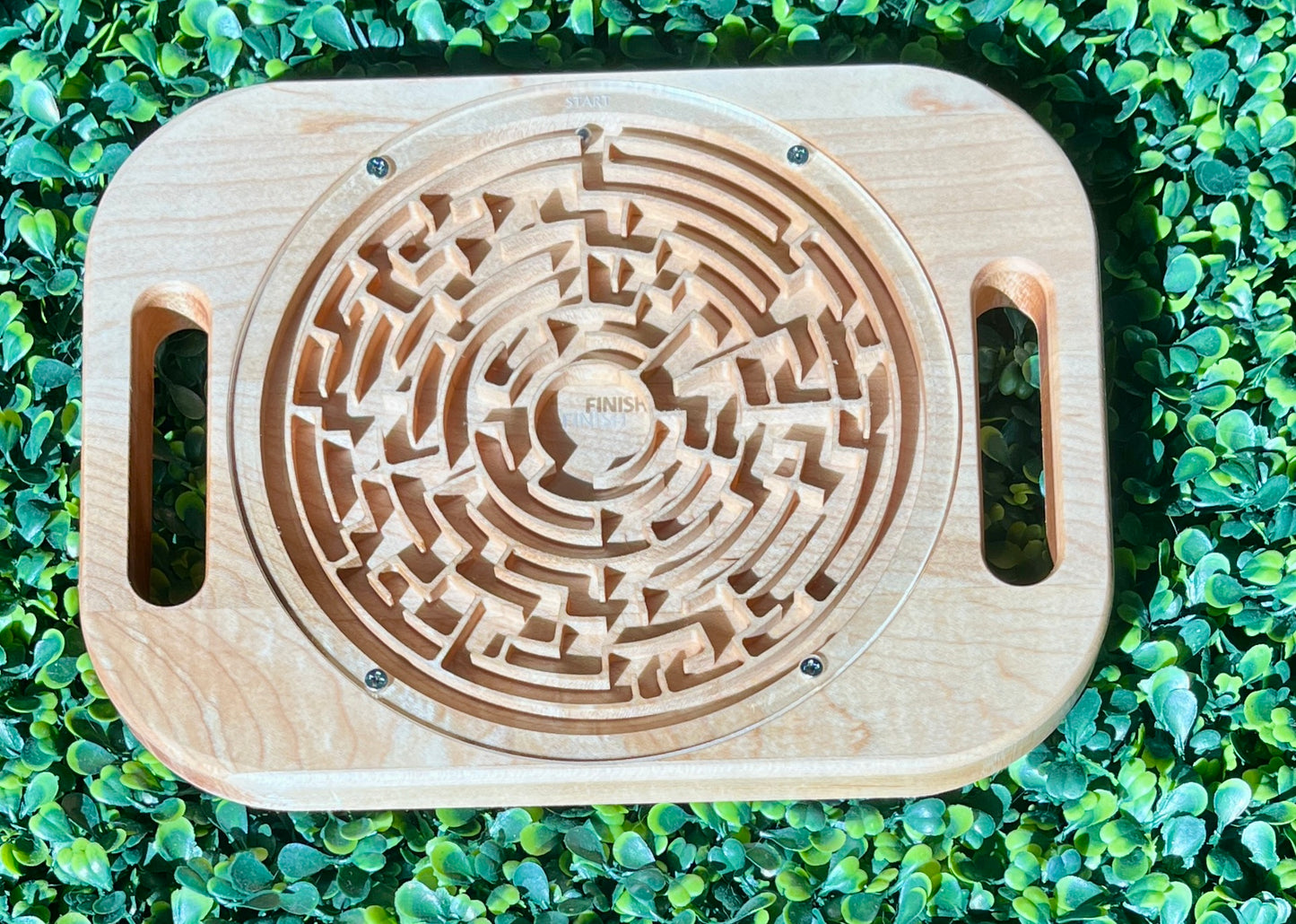 Handheld Maze Game | Wooden Labyrinth Puzzle Toy for Kids and Adults