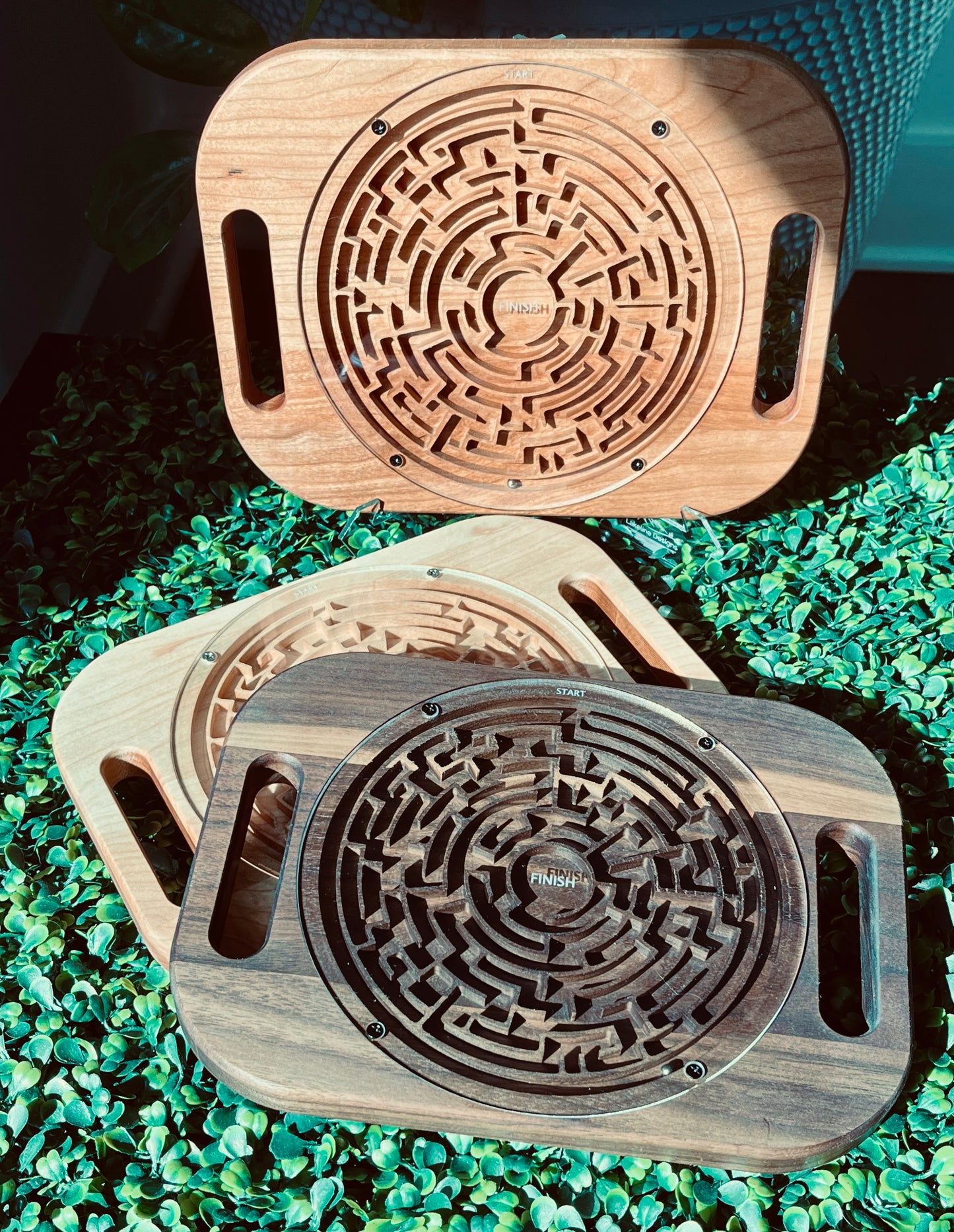 Handheld Maze Game | Wooden Labyrinth Puzzle Toy for Kids and Adults