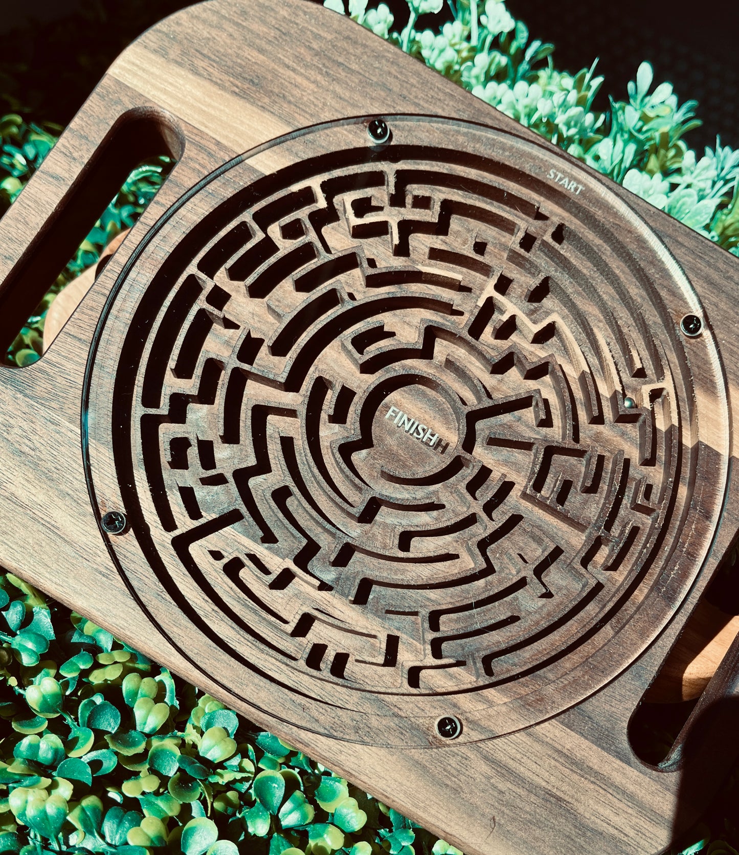 Handheld Maze Game | Wooden Labyrinth Puzzle Toy for Kids and Adults