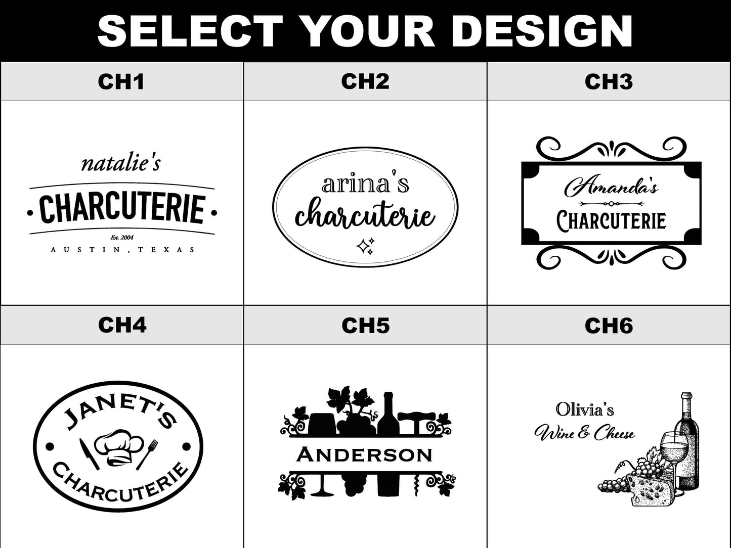 Personalized Engraved Charcuterie Board - Lakeline Designs
