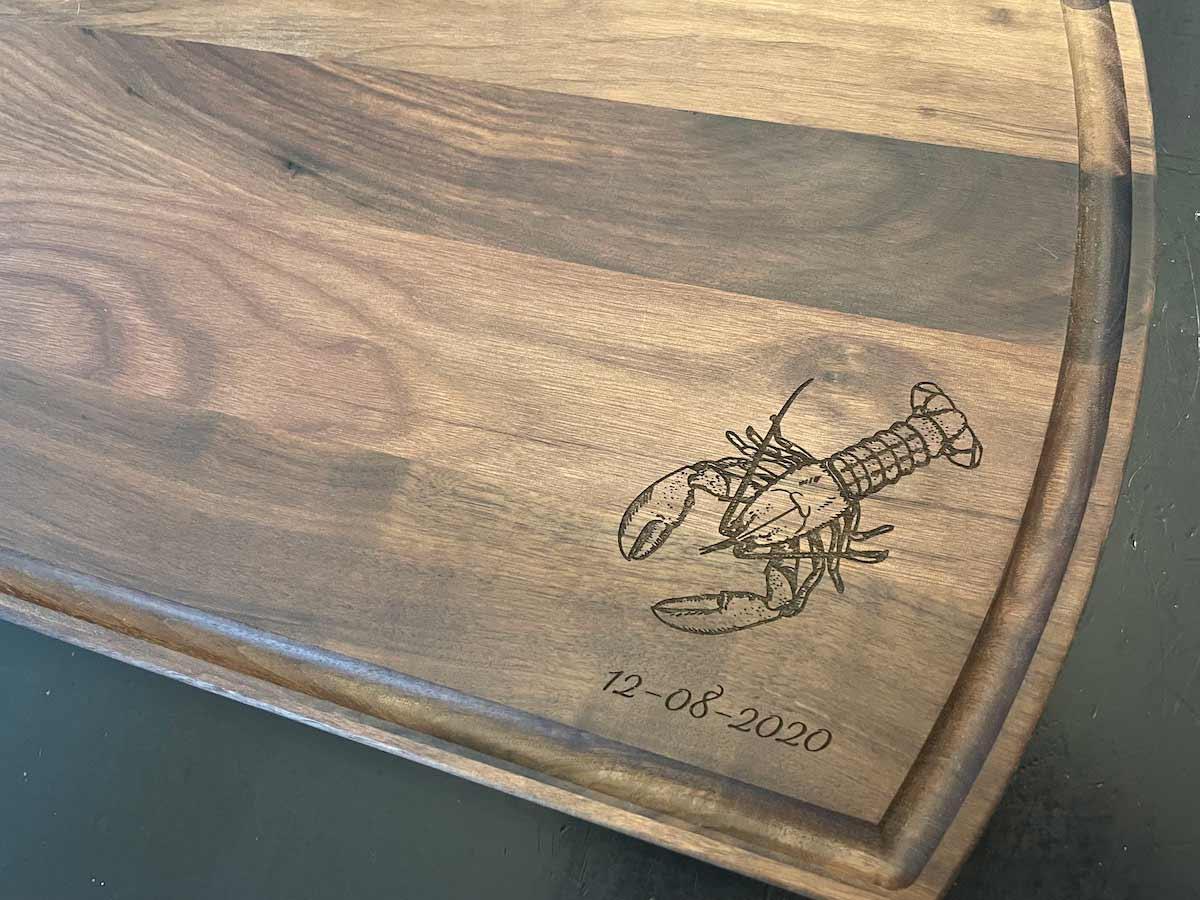 Your Own Design or Logo! - Custom Engraved Cutting Board - Lakeline Designs