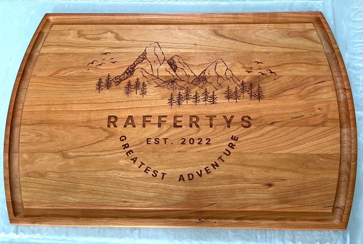 Your Own Design or Logo! - Custom Engraved Cutting Board