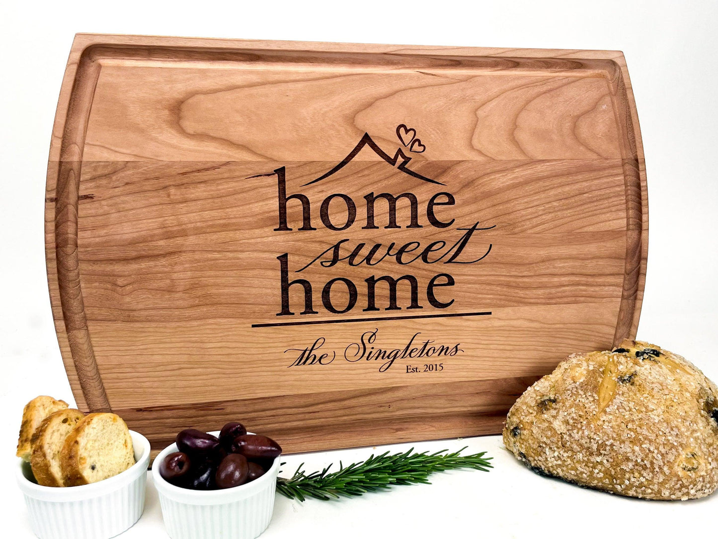 Personalized Engraved Cutting Board - Lakeline Designs