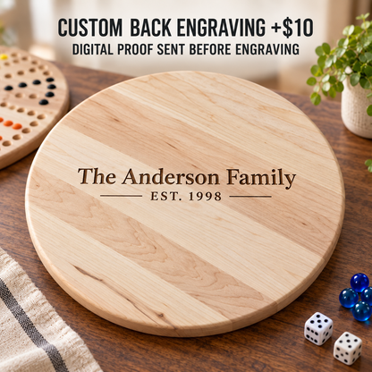 Painted 6-Player Wahoo Board Game, Solid Maple, Cherry or Walnut