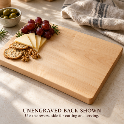 Personalized Bible Verse Cutting Board, Custom Scripture & Family Name, Christian Wedding or Housewarming Gift