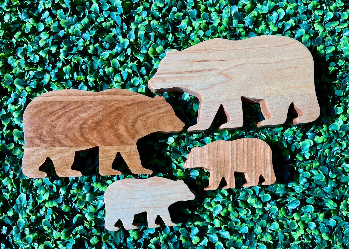 Handmade Wooden Animal Family Sets | Natural Hardwood Toys | Waldorf & Montessori Inspired | Nursery Decor