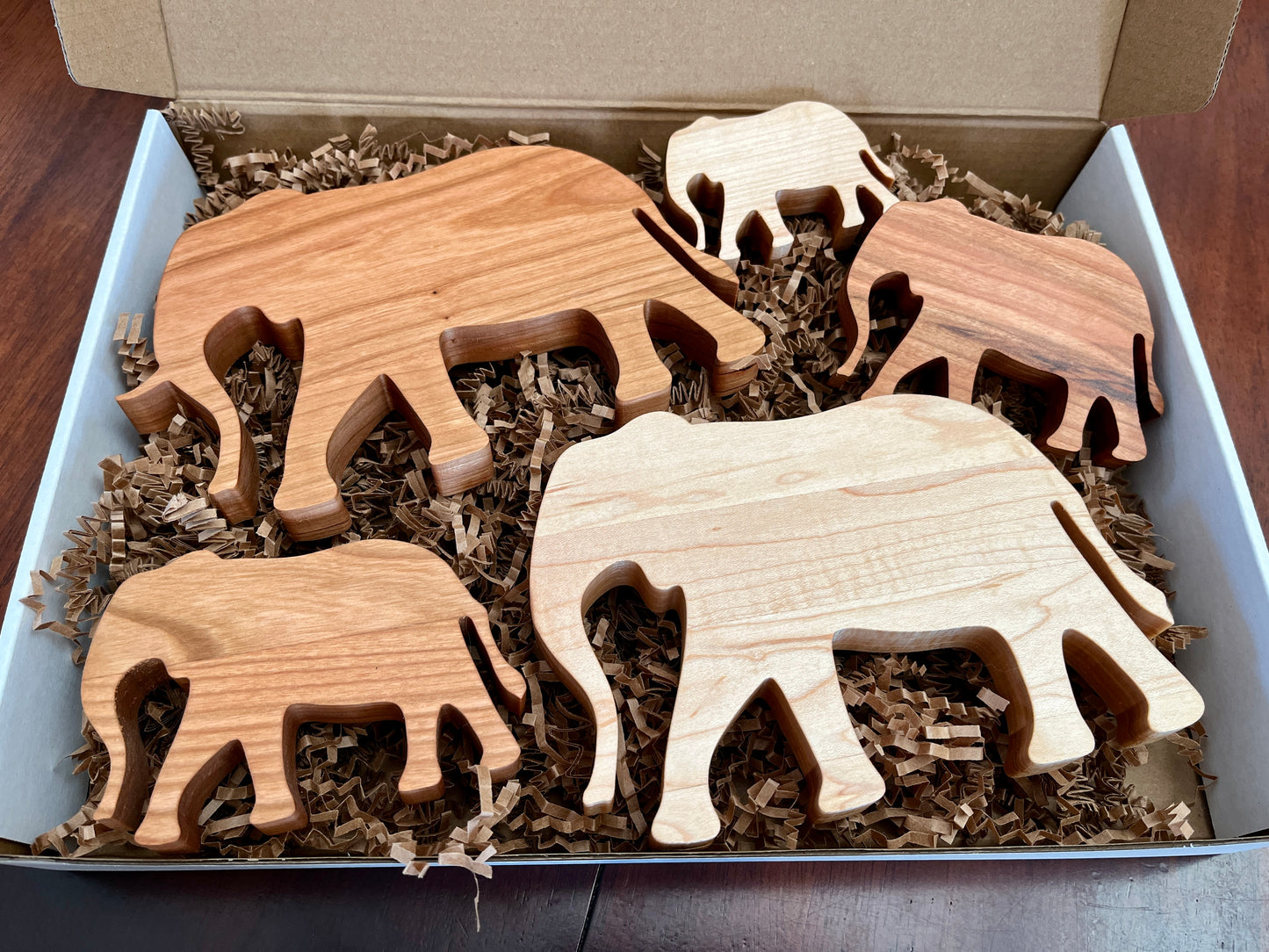 Handmade Wooden Animal Family Sets | Natural Hardwood Toys | Waldorf & Montessori Inspired | Nursery Decor