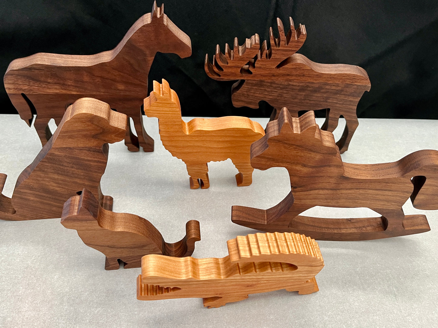 Wooden Animal Figures I Handmade Wood Toys I Natural Decor