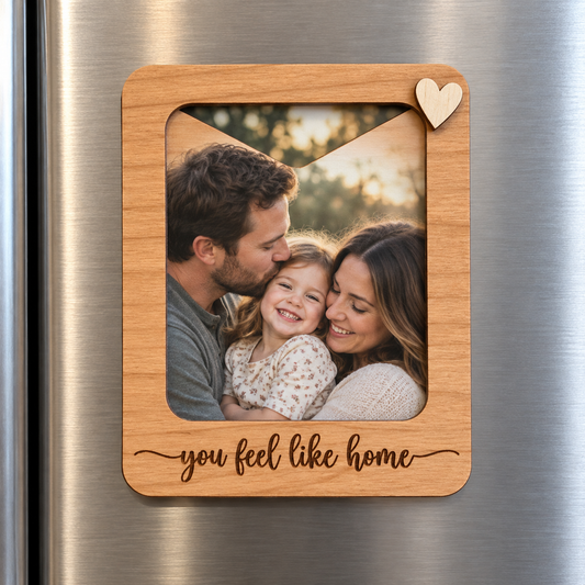 Personalized Magnetic Wooden Photo Frame