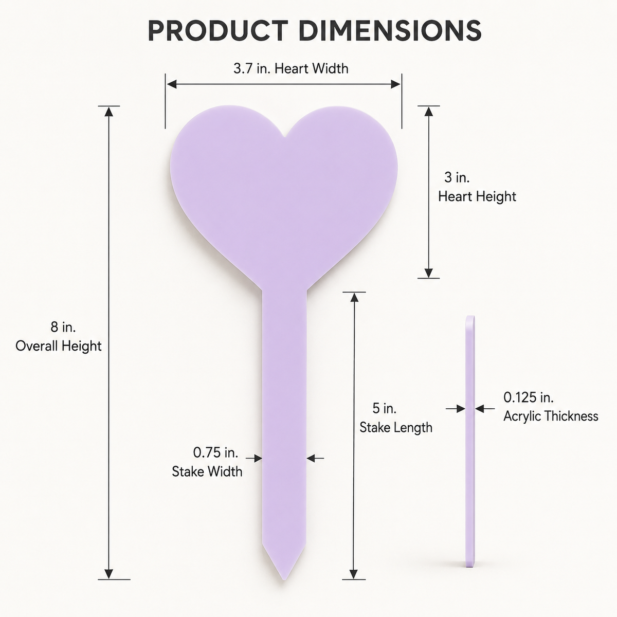 Sweetheart Plant Stakes - Garden Decor