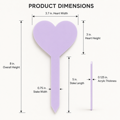 Sweetheart Plant Stakes - Garden Decor