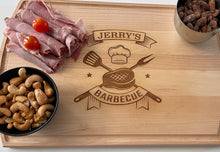 Load image into Gallery viewer, Engraved BBQ Cutting Board w/ Steak
