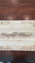 Load and play video in Gallery viewer, Large Butcher Block Board with Juice Groove - Customized Engraving
