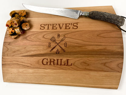 Personalized Engraved BBQ Cutting Board - Lakeline Designs