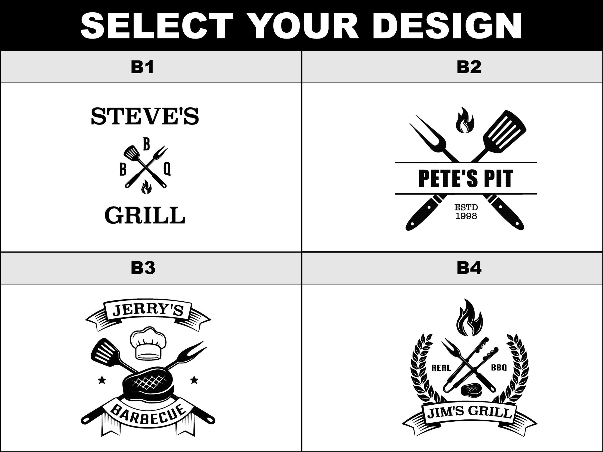 Personalized Grill Cutting Board - Personalize your BBQ Board