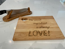 Load image into Gallery viewer, 9x12 Charcuterie Board with Cutout Heart
