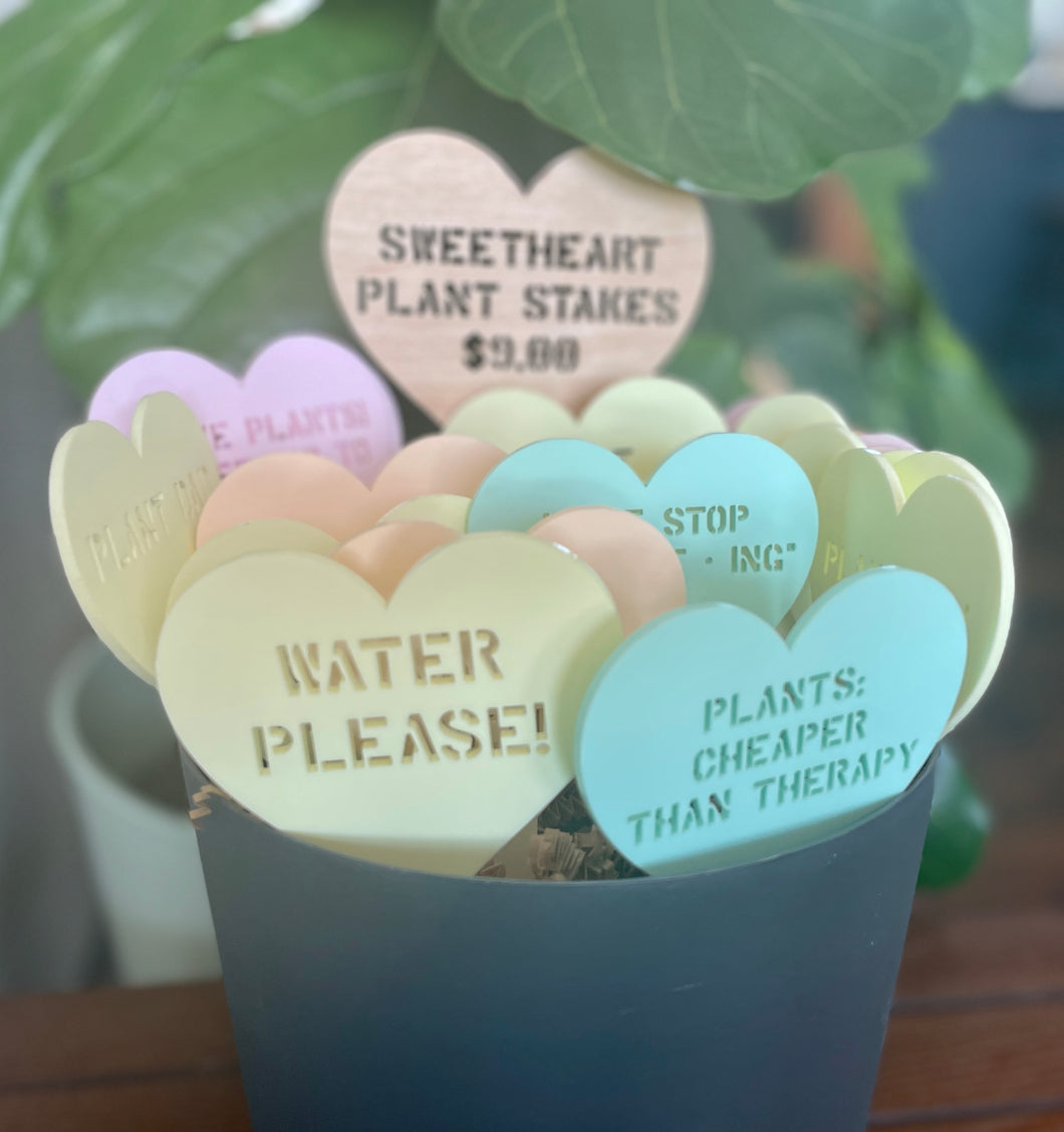 Sweetheart Plant Stakes - Garden Decor