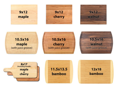 Personalized Engraved BBQ Cutting Board - Lakeline Designs