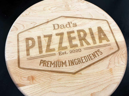 Personalized Engraved Pizza Board - Lakeline Designs