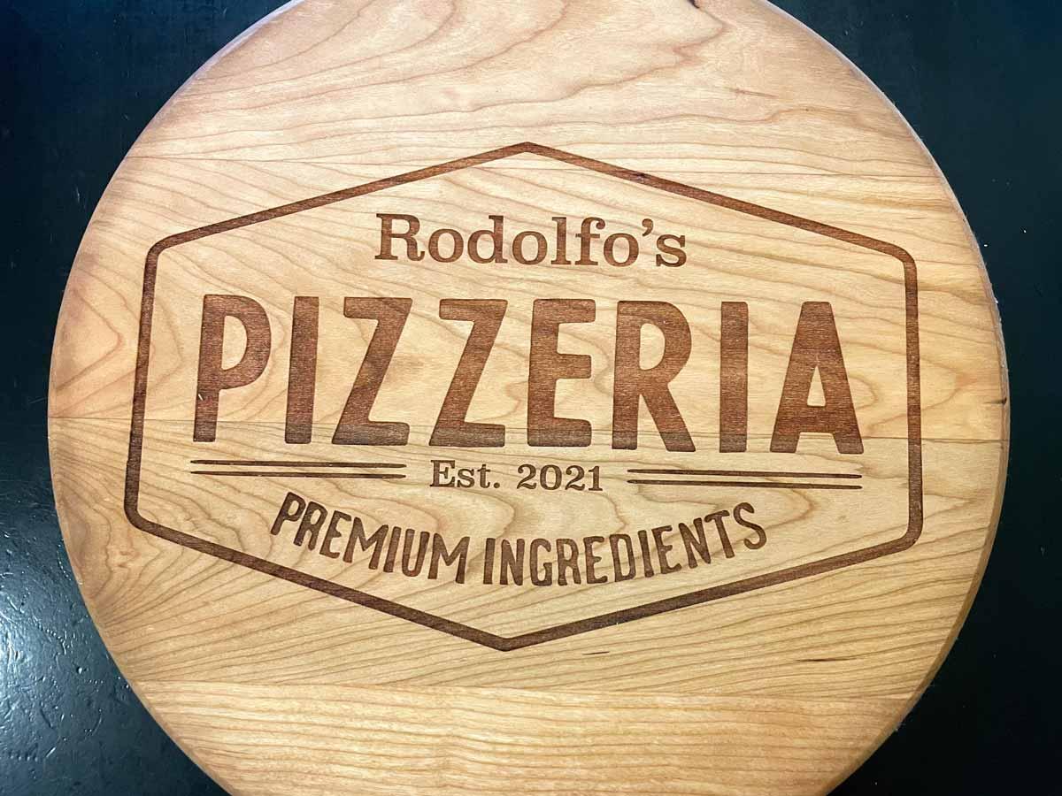 Personalized Engraved Pizza Board - Lakeline Designs